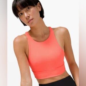 NWT Lululemon Energy Bra High Neck Long Line Rib size 8